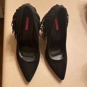 Black Tassel Heels